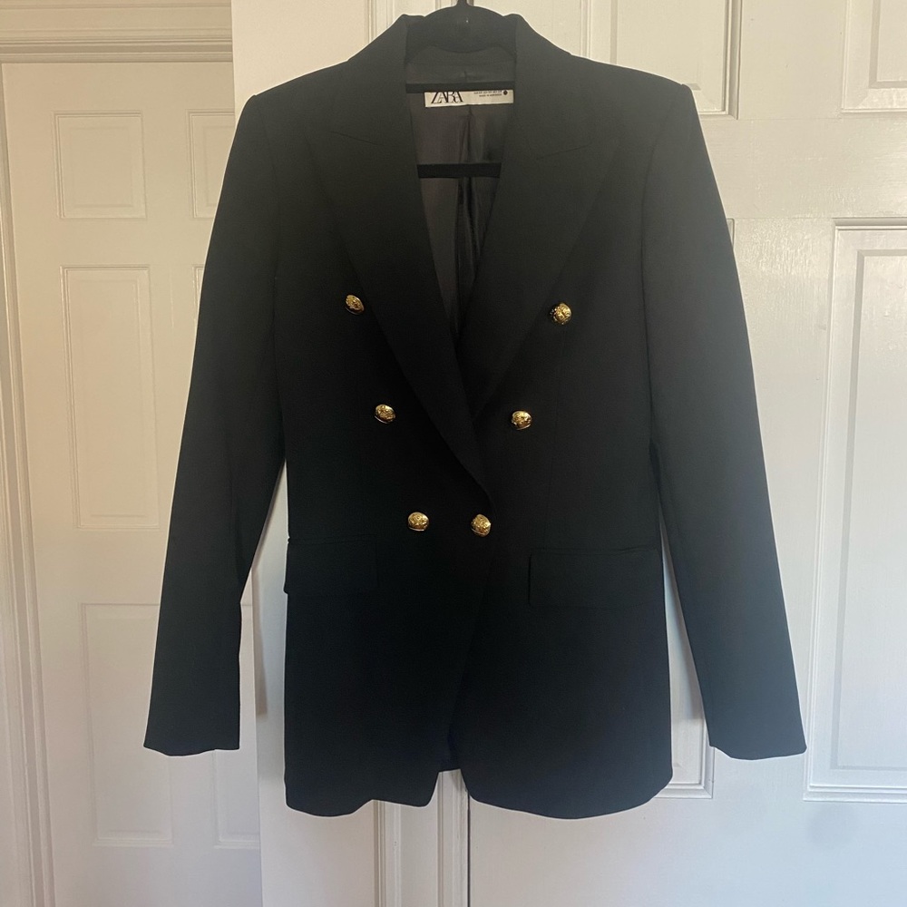 Zara double breasted blazer, XS